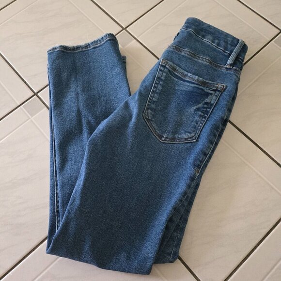 Good American Denim - Good American Good Straight Jeans Dark Blue 2/26